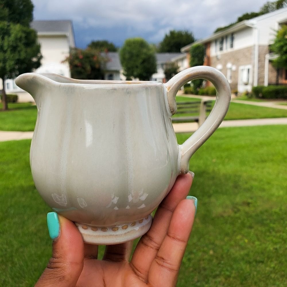 Vintage Roscher & Co High Quality Stoneware Creamer Cup